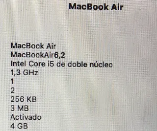 MacBook Air 16.2 Argento 256 GB SSD