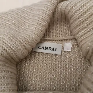 Jersey y blusa beige/blanco T L