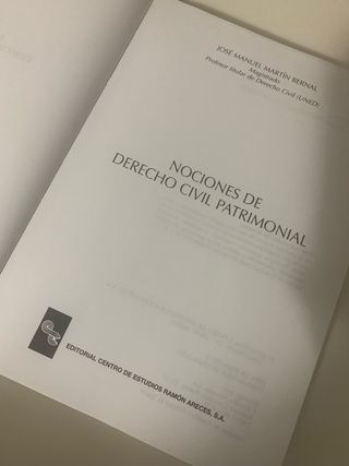 Nociones de Derecho Civil Patrimonial