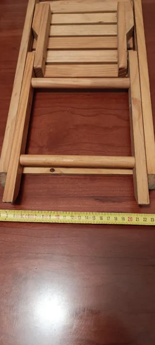 Mini silla de madera plegable