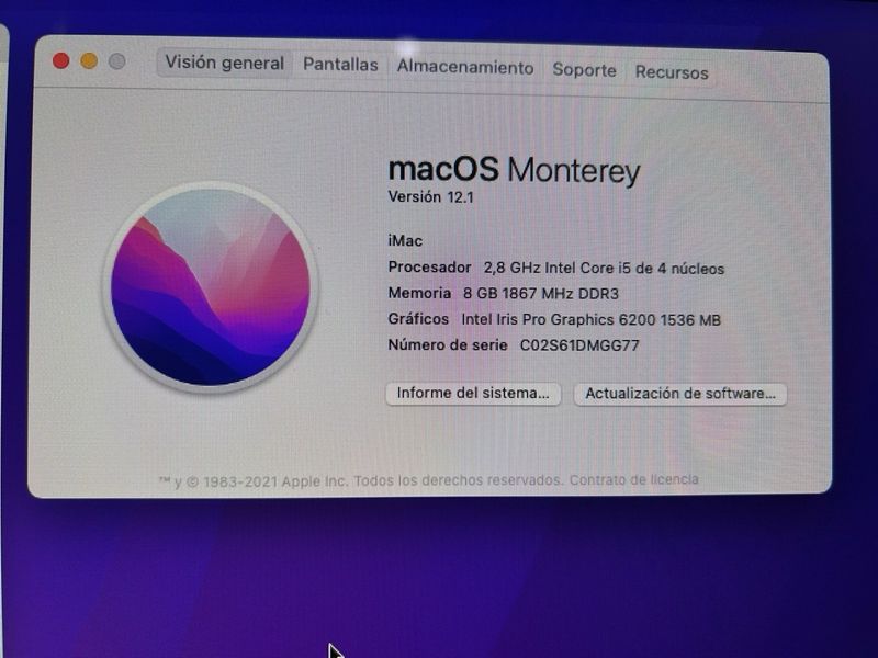 iMac 21,5” 4K Retina SSD 250GB afbeelding 5