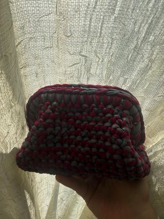 Clutch bag bicolore piccola