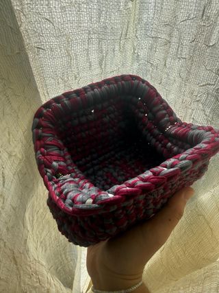 Clutch bag bicolore piccola