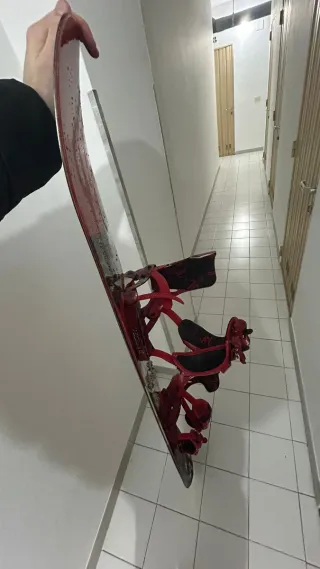 Tabla Snowboard con Fijaciones