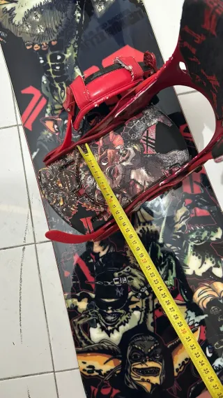 Tabla Snowboard con Fijaciones