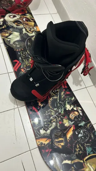 Tabla Snowboard con Fijaciones