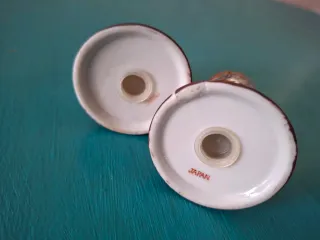 ANTIGUO JUEGO DE SAL Y PIMIENTA PORCELANA JAPÓN