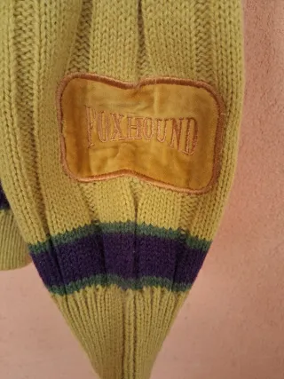 Cardigan Foxhound giallo senape per ragazzo