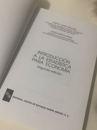 Introducción a la estadística para economía