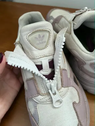 Adidas Falcon Zip Rosa e Branco