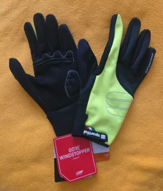 Guantes Gore Windstopper Negro/Amarillo