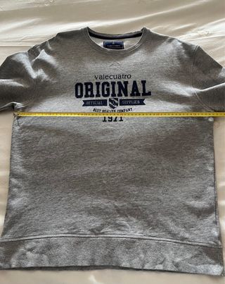 Sudadera VALECUATRO Algodón Gris