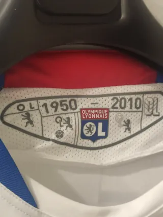 Camiseta Fútbol retro O.Lyon Retro. Toulalan. XL