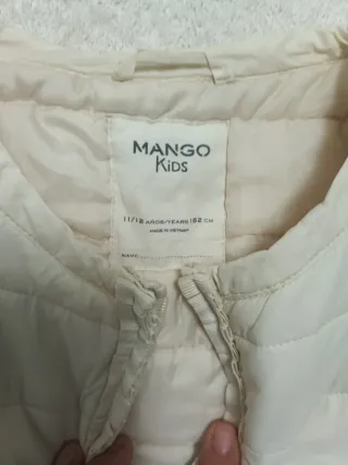 Chaqueta Mango beige entretiempo 11-12 años