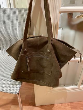 Bolso Tote Piel Vacuno Camel