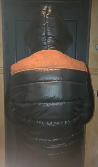 Cazadora Carhartt Negra y Marrón Talla M