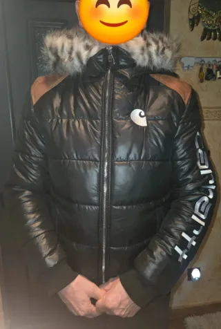 Cazadora Carhartt Negra y Marrón Talla M