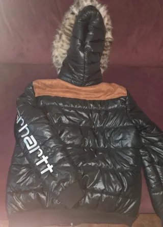 Cazadora Carhartt Negra y Marrón Talla M