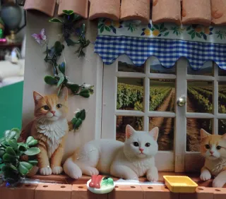 Porta presine casa gatti artigianale