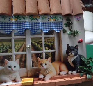 Porta presine casa gatti artigianale