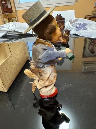 Juguete antiguo mono marca Paya