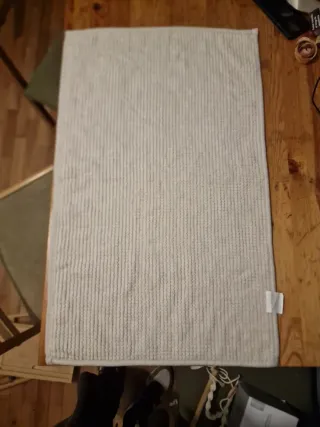 Alfombrilla de microfibra beige