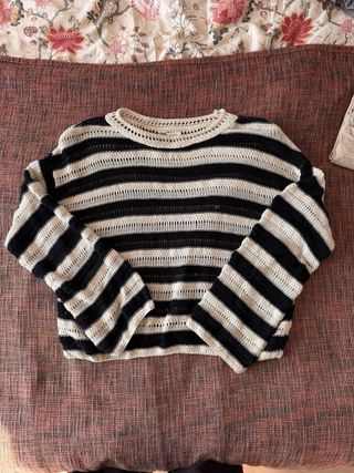 Jersey Pull&Bear rayas blanco y negro