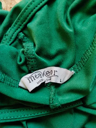 Abito lungo meaneor Verde Cowl Neck donna taglia L