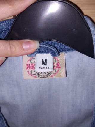 Camisa vaquera sin mangas