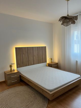 Dormitorio Kibuc: Cama y Mesitas