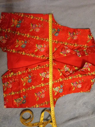 Chaleco fallero rojo talla 16