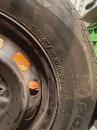 Llantas Chapa 5x100 con neumaticos Toyota