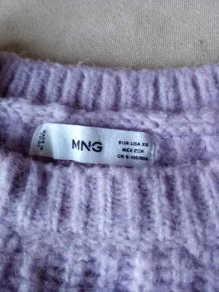 Jersey lila Mango talla XS