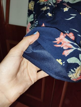 Falda corta estampada flores