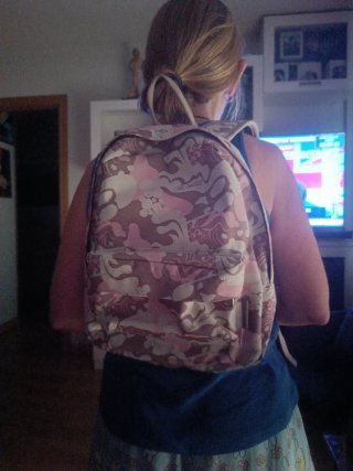Mochila Reebok pequeña estampado