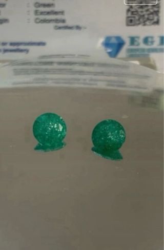 2 Esmeraldas Colombianas 1 Ct C/u