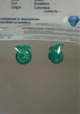 2 Esmeraldas Colombianas 1 Ct C/u