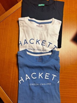 Camisetas marca niño talla 7-8 años. Hackett y Ben