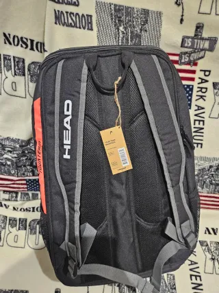 Mochila Paletero Head Tour Team Negra/Naranja