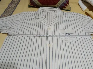 Pijama DIM Unisex Rayas Beige Talla M