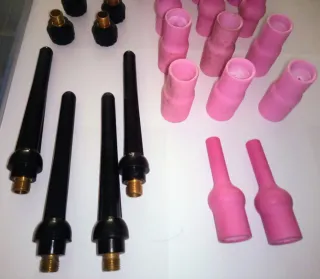 Soldadura tig 230v. Tungstenos, buzas y tapones.