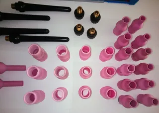 Soldadura tig 230v. Tungstenos, buzas y tapones.