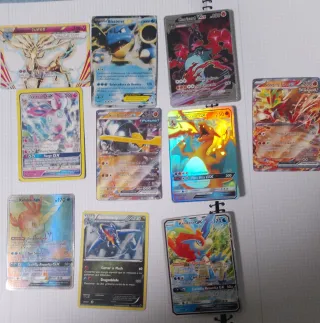 10 Cartas originales Pokémon