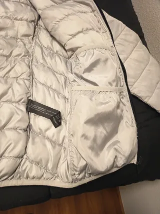 Chaqueta acolchada gris hombre