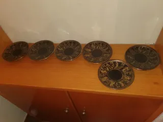 Set di 6 tazze da caffè antiche