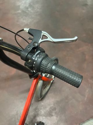 Bicicleta plegable Orbea roja