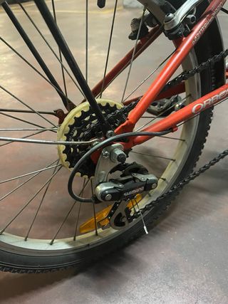 Bicicleta plegable Orbea roja