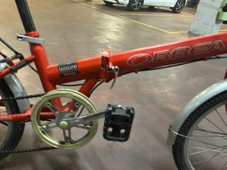 Bicicleta plegable Orbea roja
