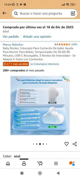 Movimiento para carro de bebe El carro se mueve.