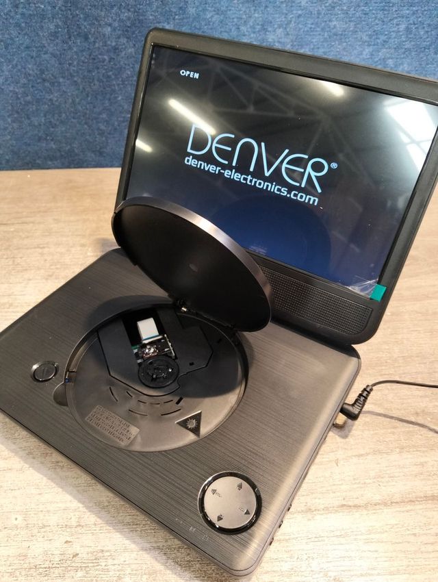 Reprodutor de DVD portátil DENVER MT-1083NB USB de 10,1 polegadas, preto